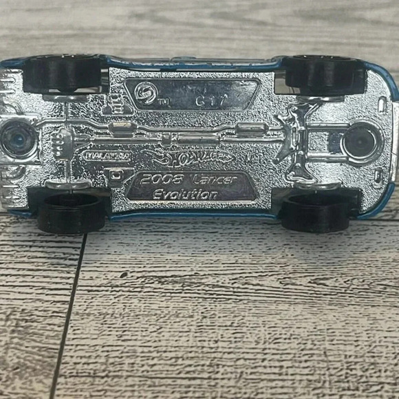 Hot Wheels 2008 Lancer Evolution Blue Nightburnerz '10 C 17 - Picture 8 of 9